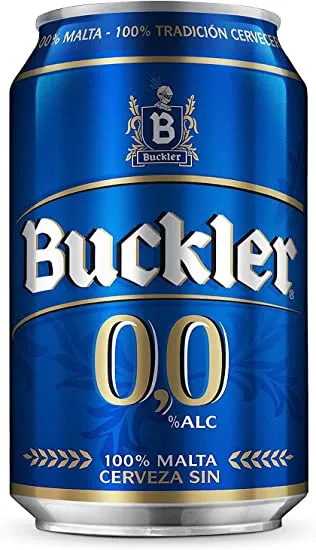 Buckler 0,0 Cerveza Lager Sin Alcohol Lata Pack 24 x 33cl