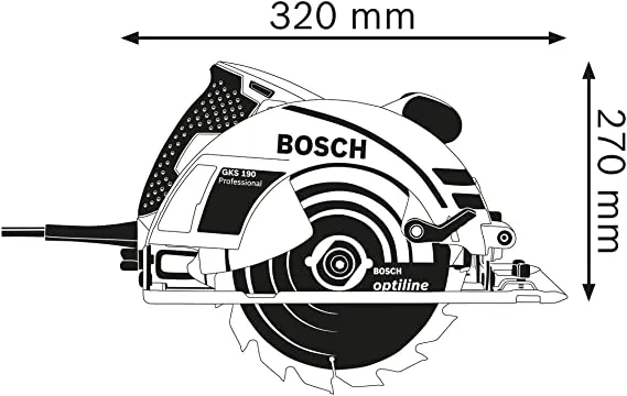 Bosch Professional GKS 190 Sierra circular (1400 W, Disco 190 mm)